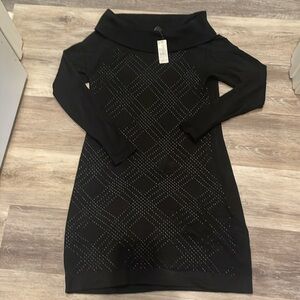 WHBM OTS embellished sweater dress. NWT
